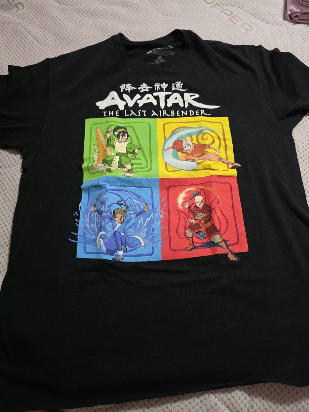 Avatar The Last Airbender Graphic Tee - Black with Multicolor Elements